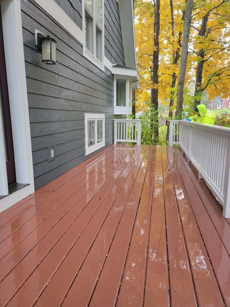 Deck and Patio Cleaning project in Madison WI